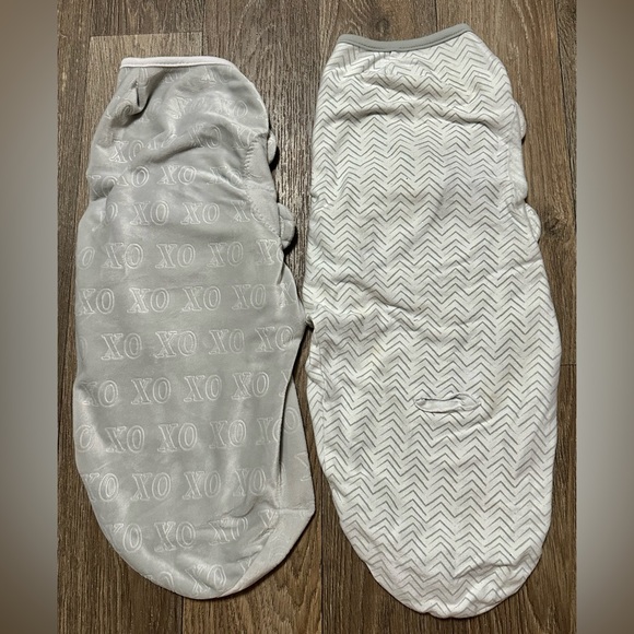 3 Swaddles gray neutral small medium baby - Picture 3 of 5